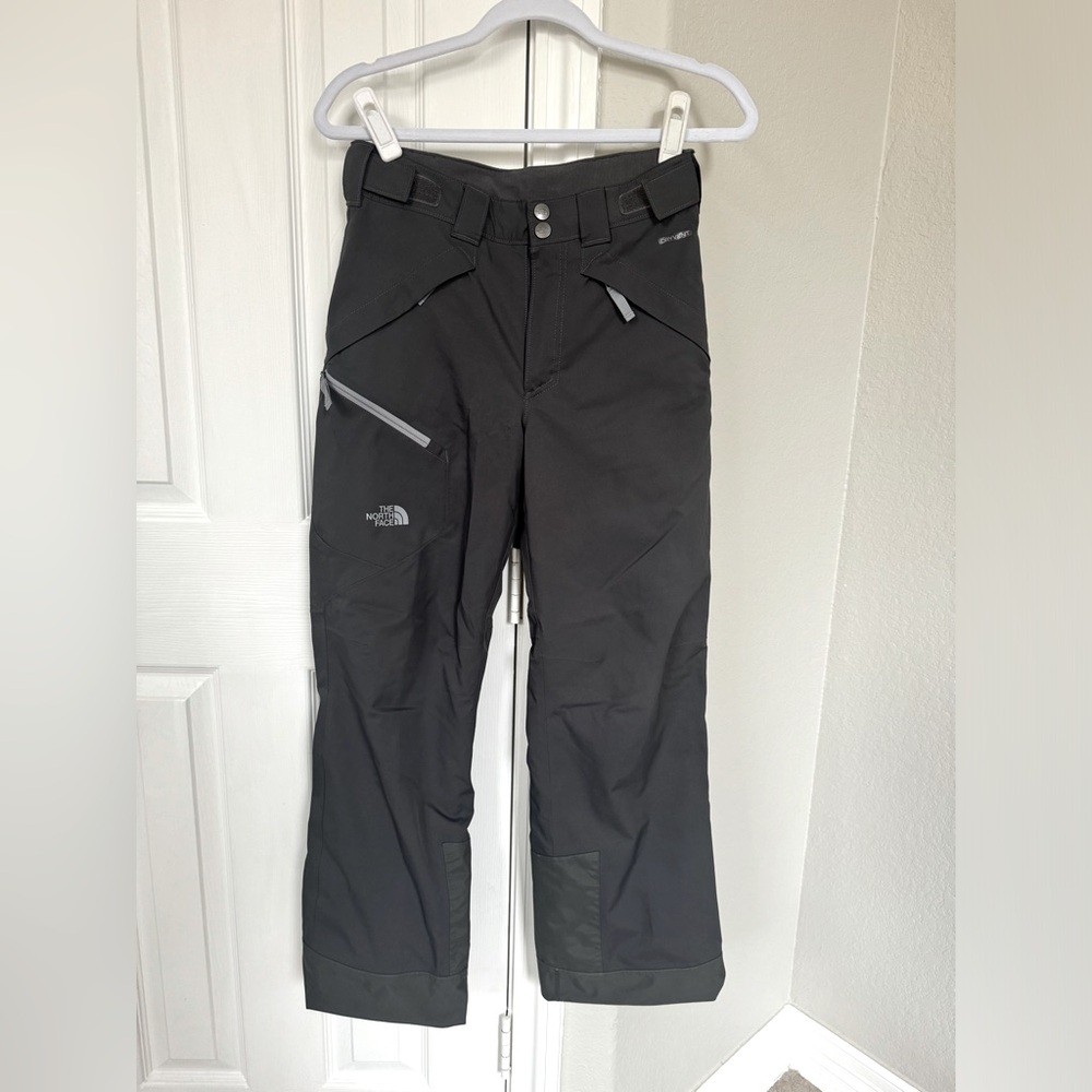 Boys The North Face ski snow pants size M 10/12 dark grey